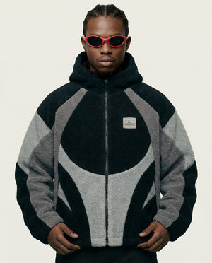 Jaqueta Fleece Eclipse Grey Capuz Premium
