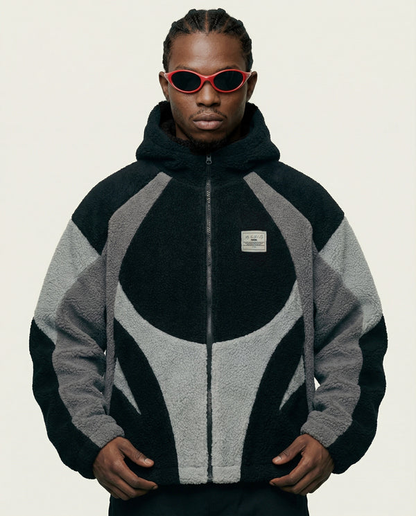 Jaqueta Fleece Prison Eclipse Grey | Capuz Premium