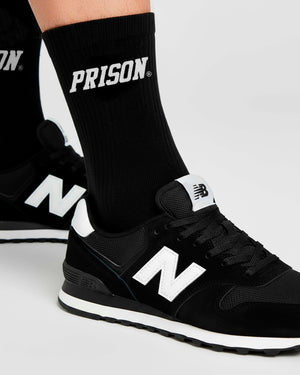 Pack 3un meia new york prison preta