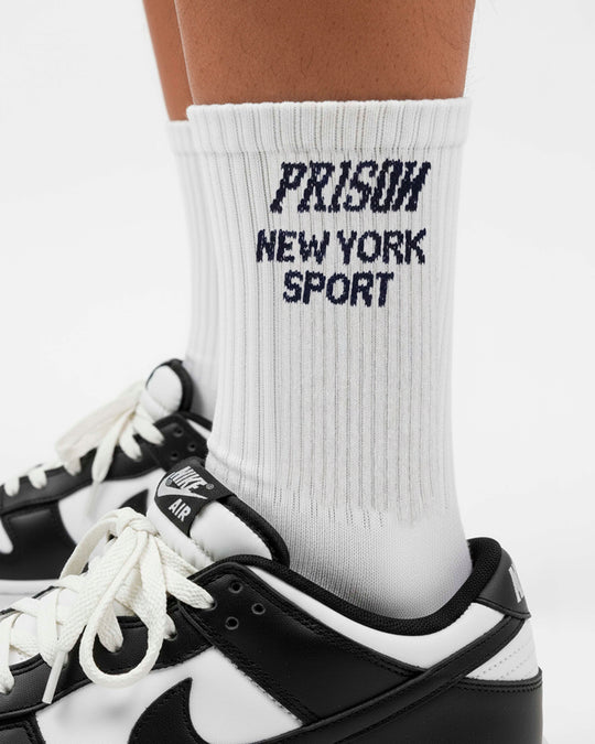 Pack 3un meia prison branca