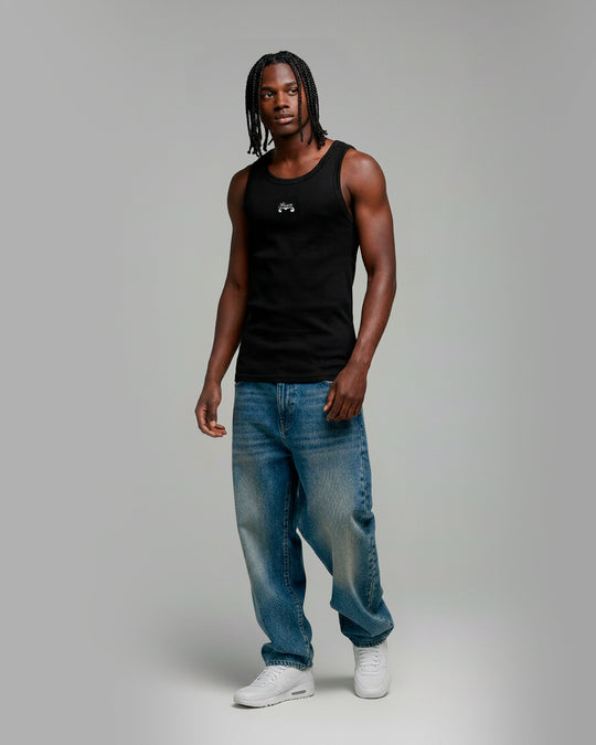 Regata canelada preta prison x mavericks