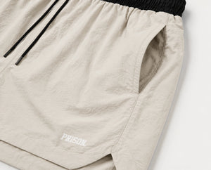 Short de Corrida Masculino Prison New York Bege