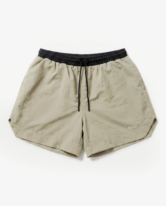 Short de Corrida Masculino Prison New York Bege
