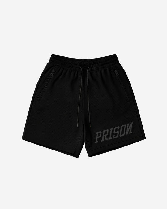 Short masculino minimalist bordado preto