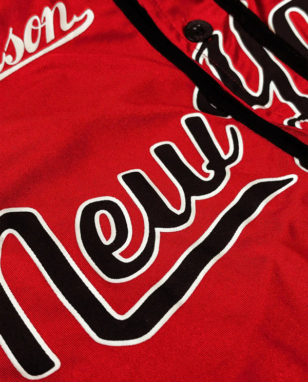 Camisa de Baseball Jersey New York Vermelha