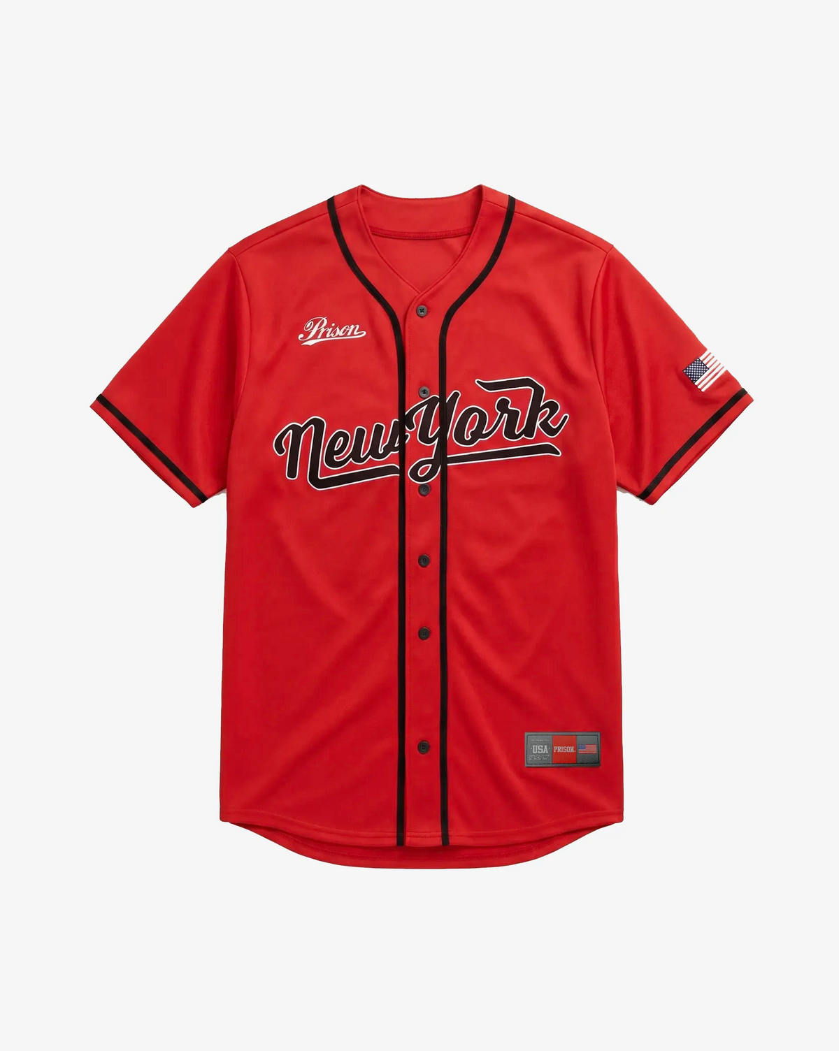 Camisa de Baseball Jersey New York Vermelha
