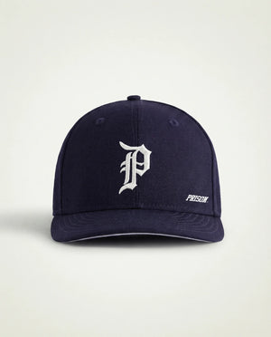 Boné aba curva baseball azul marinho PRISON com P bordado
