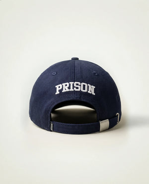 Boné aba curva azul marinho PRISON vista traseira