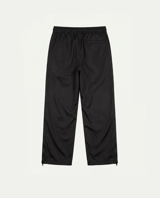 Calça baggy masculina preta com zíper na barra Prison