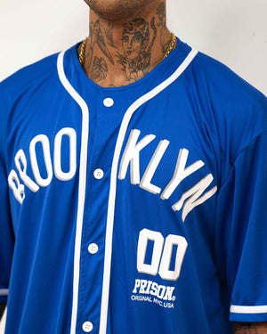 Camisa baseball Brooklyn azul royal - Prison®Camisa de Baseball