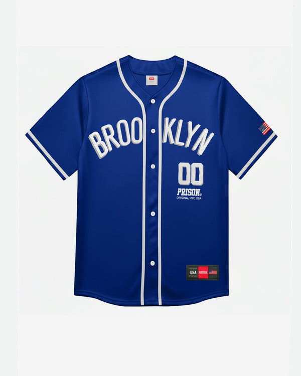 Camisa baseball Brooklyn azul royal - Prison®Camisa de Baseball
