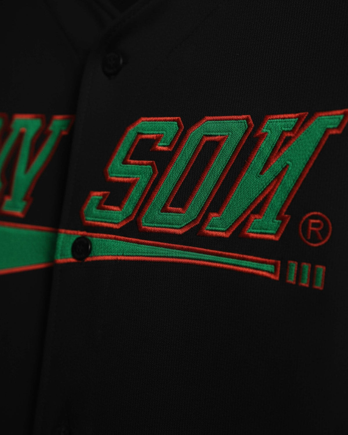 Camisa Baseball Jersey Bordada Preta - Prison®Camisa de Baseball