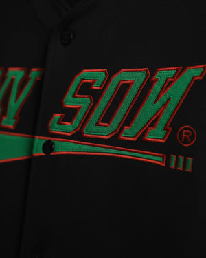 Camisa Baseball Jersey Bordada Preta - Prison®Camisa de Baseball