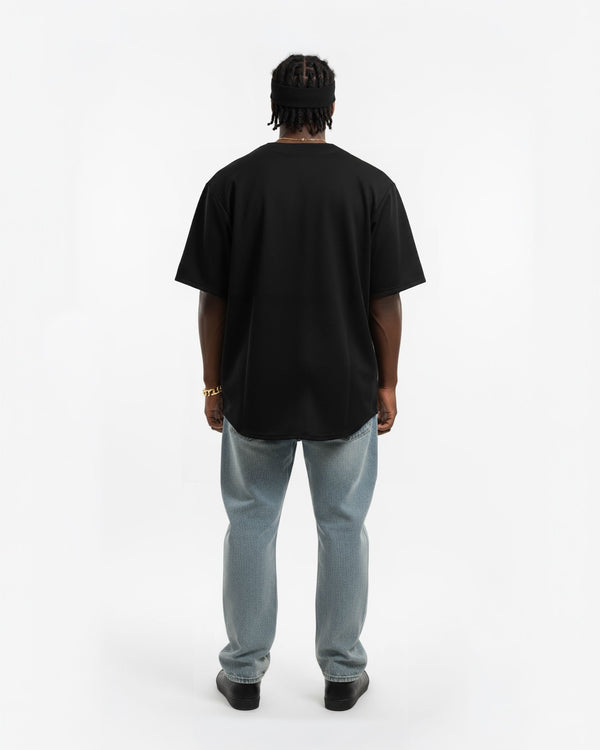 Camisa Baseball Jersey Bordada Preta - Prison®Camisa de Baseball