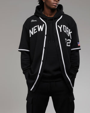 Camisa de Baseball Jersey New york Preta