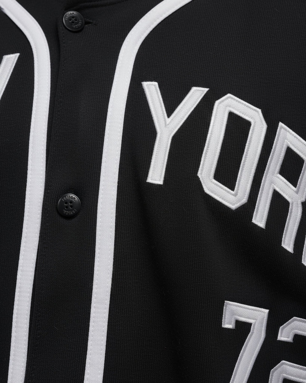 Camisa de Baseball Jersey New york Preta