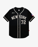 Black New York Baseball Jersey