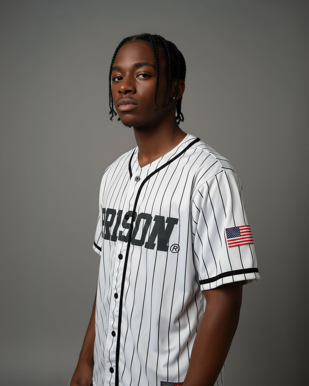 Camisa de Baseball Listrada Tech Branca - Prison®Camisa de Baseball