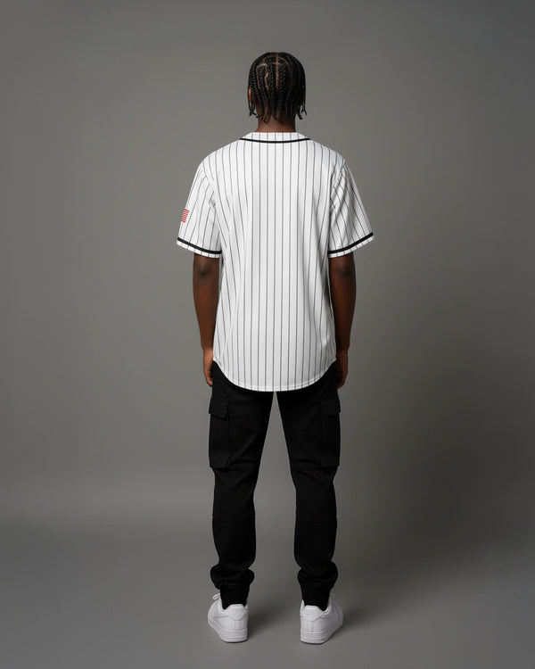 Camisa de Baseball Listrada Tech Branca - Prison®Camisa de Baseball