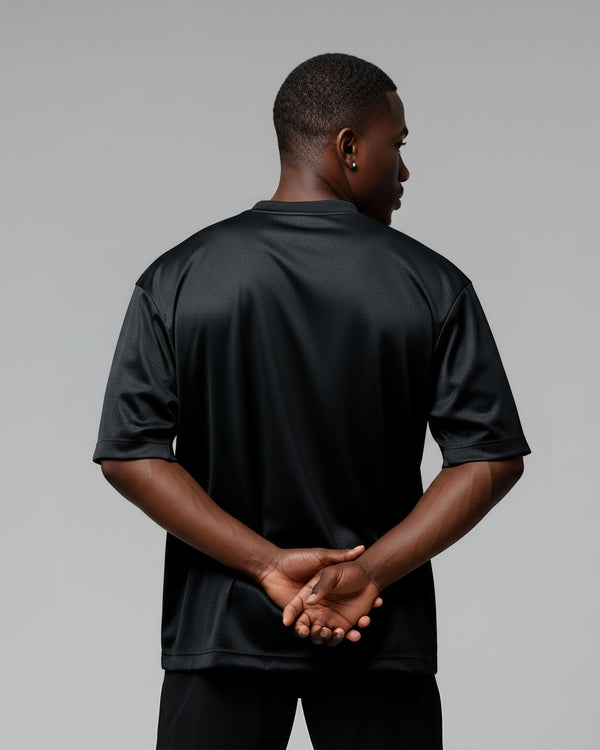 Camiseta futebol americano oversized preta