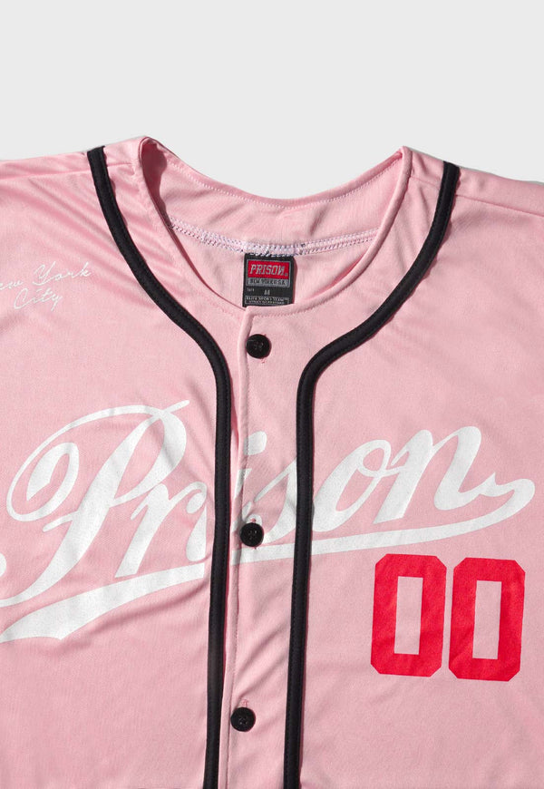 Camisa de Baseball NYC 00 Rosa