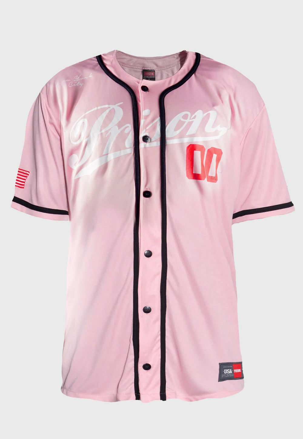 Camisa de Baseball NYC 00 Rosa