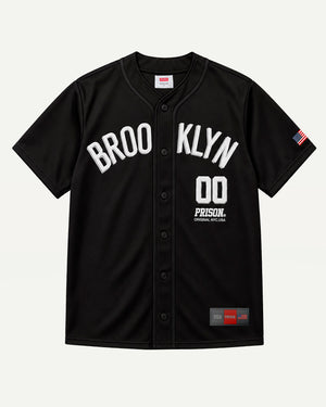 Brooklyn baseball jersey, black.