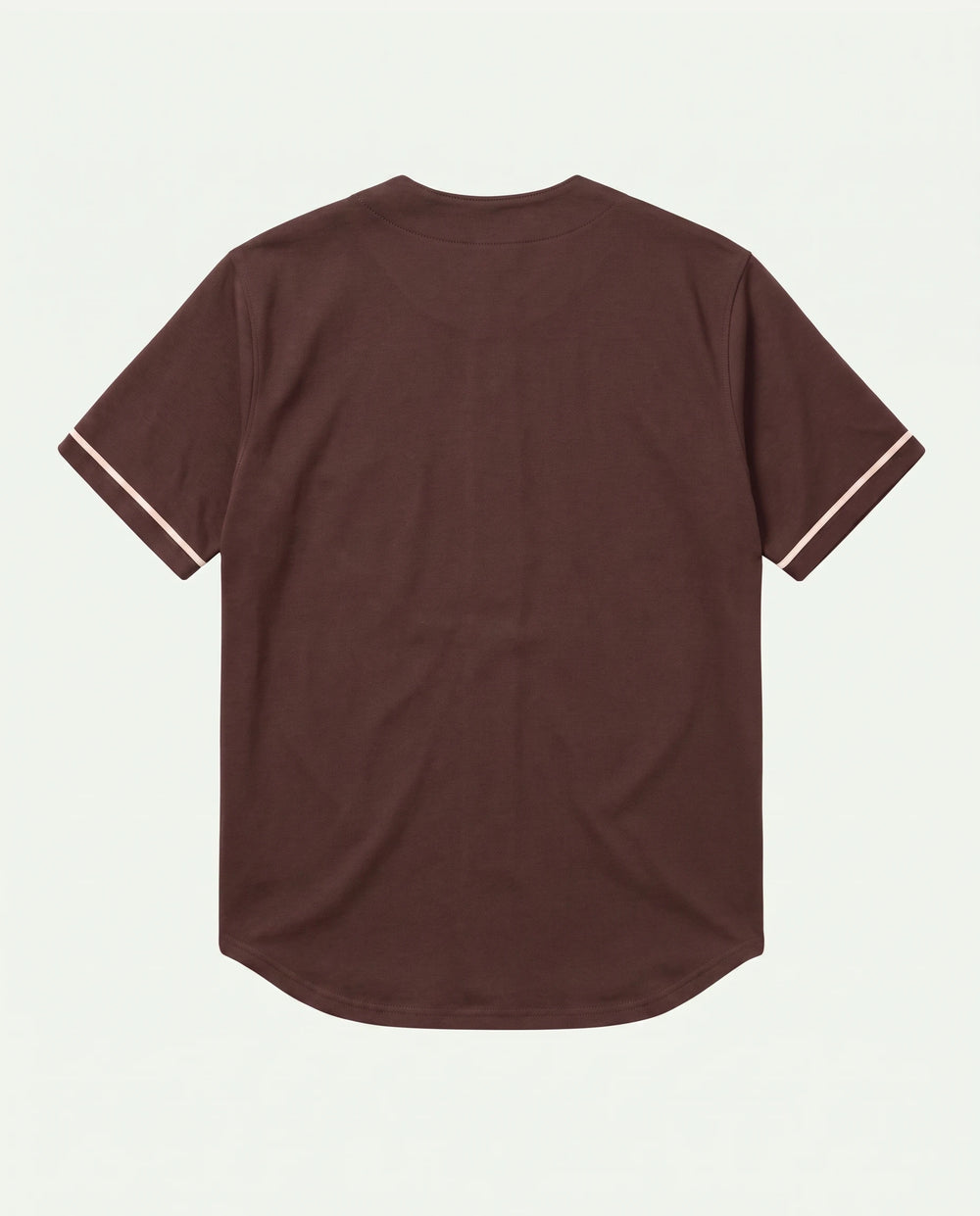Camisa baseball masculina marrom New York Prison vista de frente