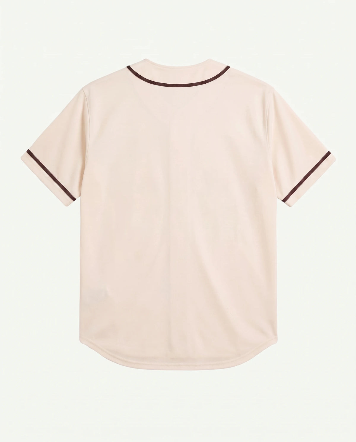 Costas da camisa baseball masculina off white New York Prison