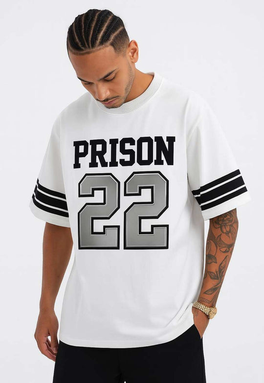 Camiseta basquete College 22 Branca - Prison®Camiseta
