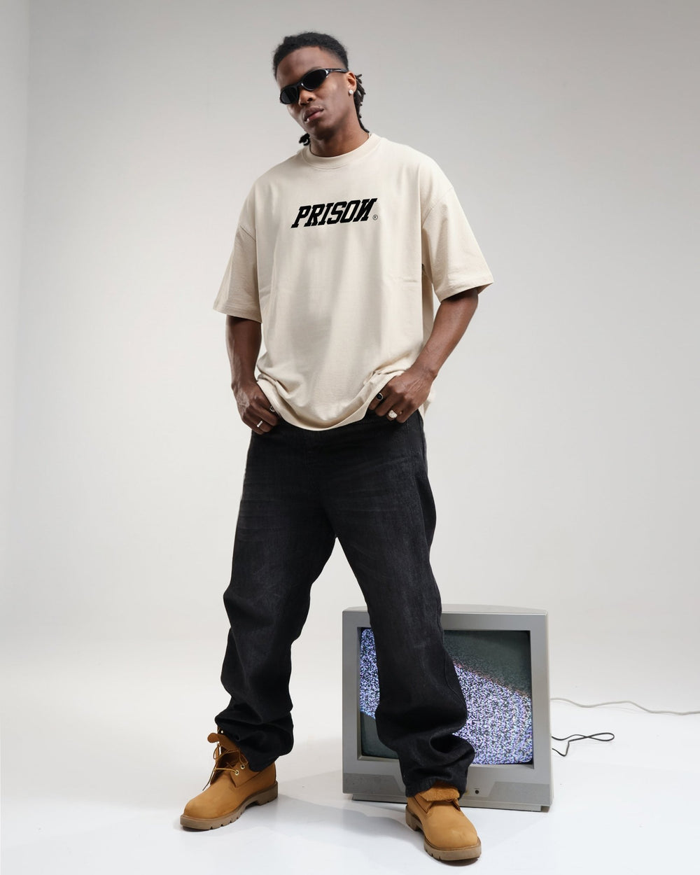 Camiseta box oversized icon logo - Prison®Camiseta