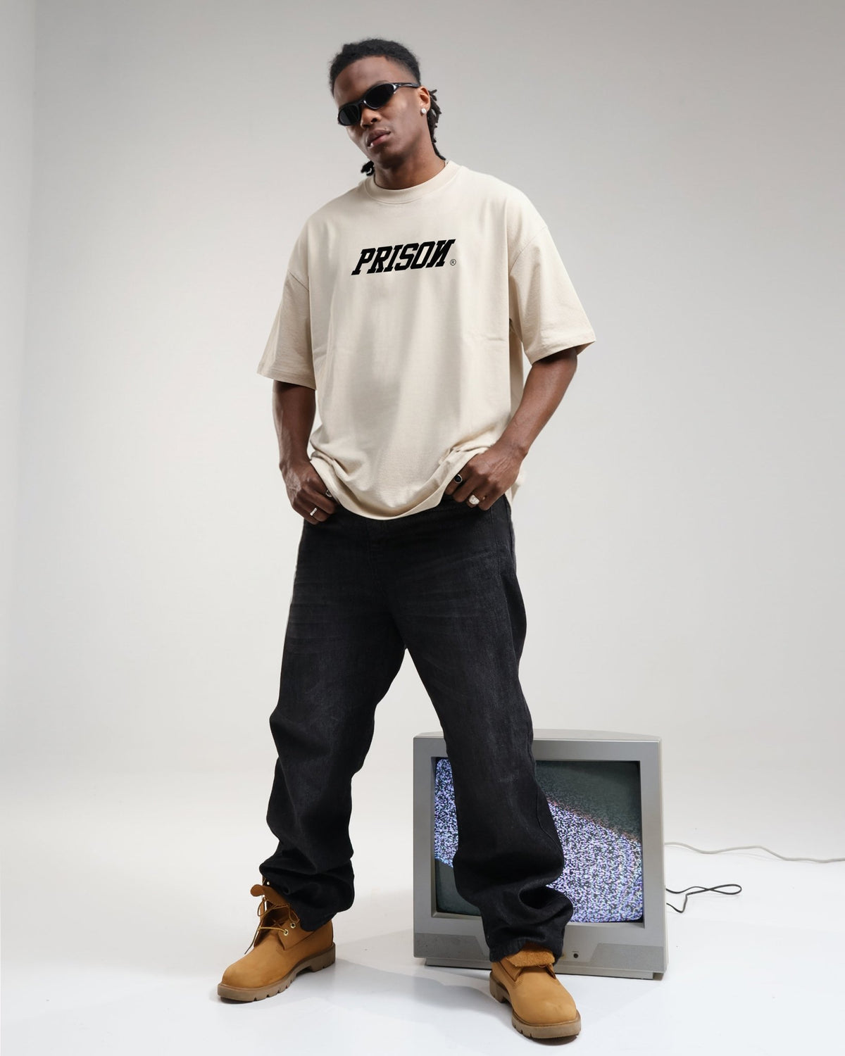 Camiseta box oversized icon logo - Prison®Camiseta