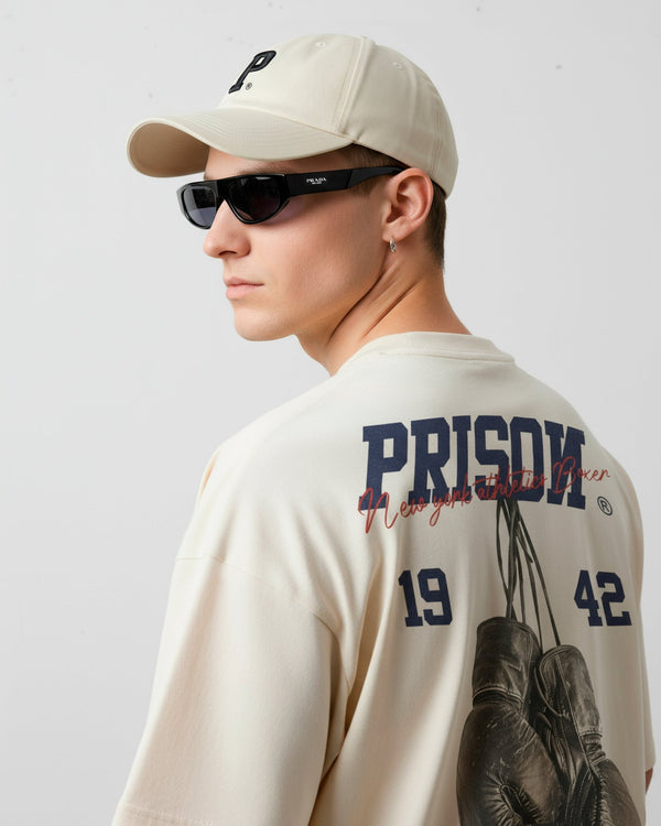 Camiseta boxe oversized off white - Prison®Camiseta