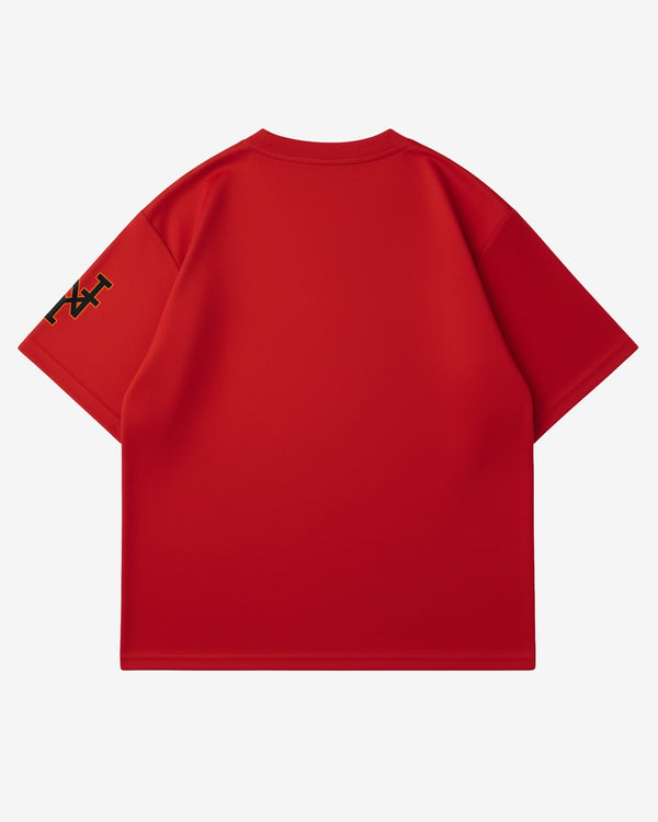 Camiseta futebol americano NY vermelha - Prison®Camiseta futebol americano