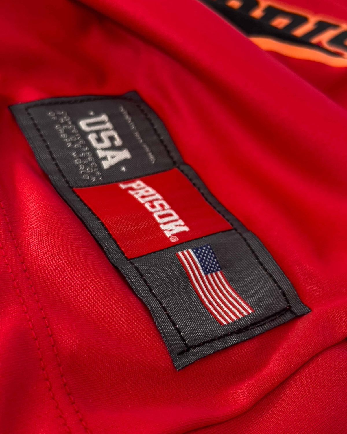 Camiseta futebol americano NY vermelha - Prison®Camiseta futebol americano