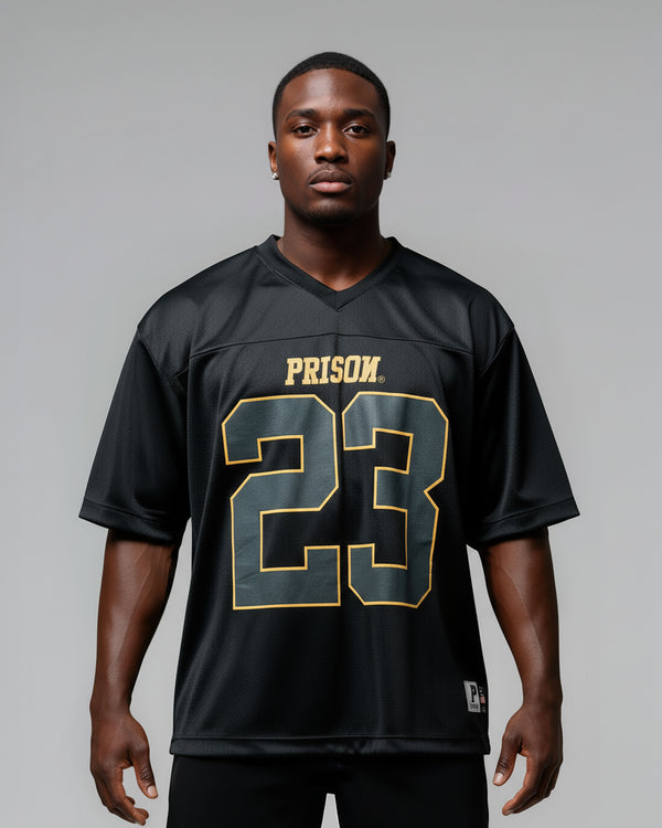 Camiseta futebol americano oversized preta