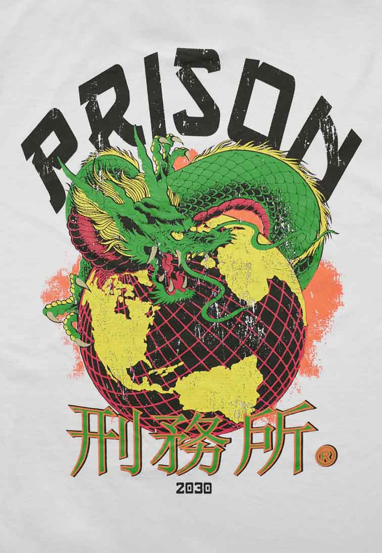 Camiseta Global Dragon Branca - Prison®Camiseta