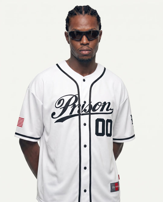 Camisa de Baseball NY Prison Branca 00