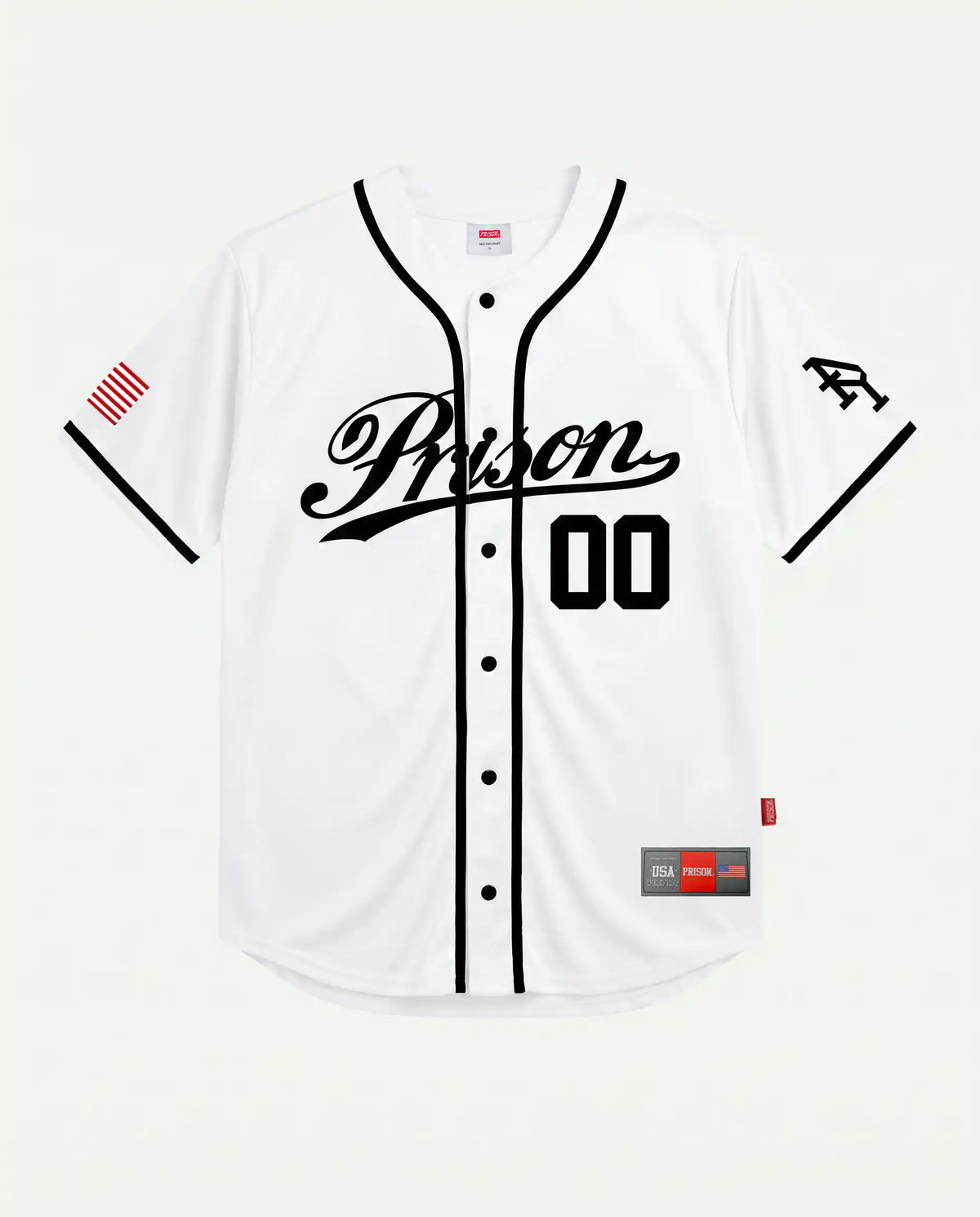 Camisa de Baseball NY Prison Branca 00