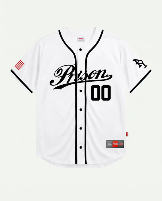 Camisa de Baseball NY Prison Branca 00
