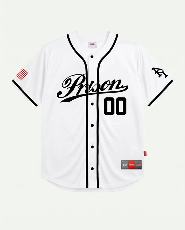Camisa de Baseball NY Prison Branca 00