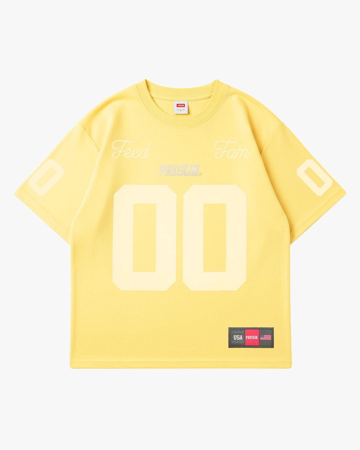 Camiseta Jersey Oversized PRISON® Feed the Fam amarelo - Prison®Camiseta oversized