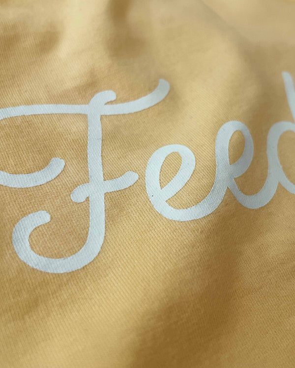 Camiseta Jersey Oversized PRISON® Feed the Fam amarelo - Prison®Camiseta oversized