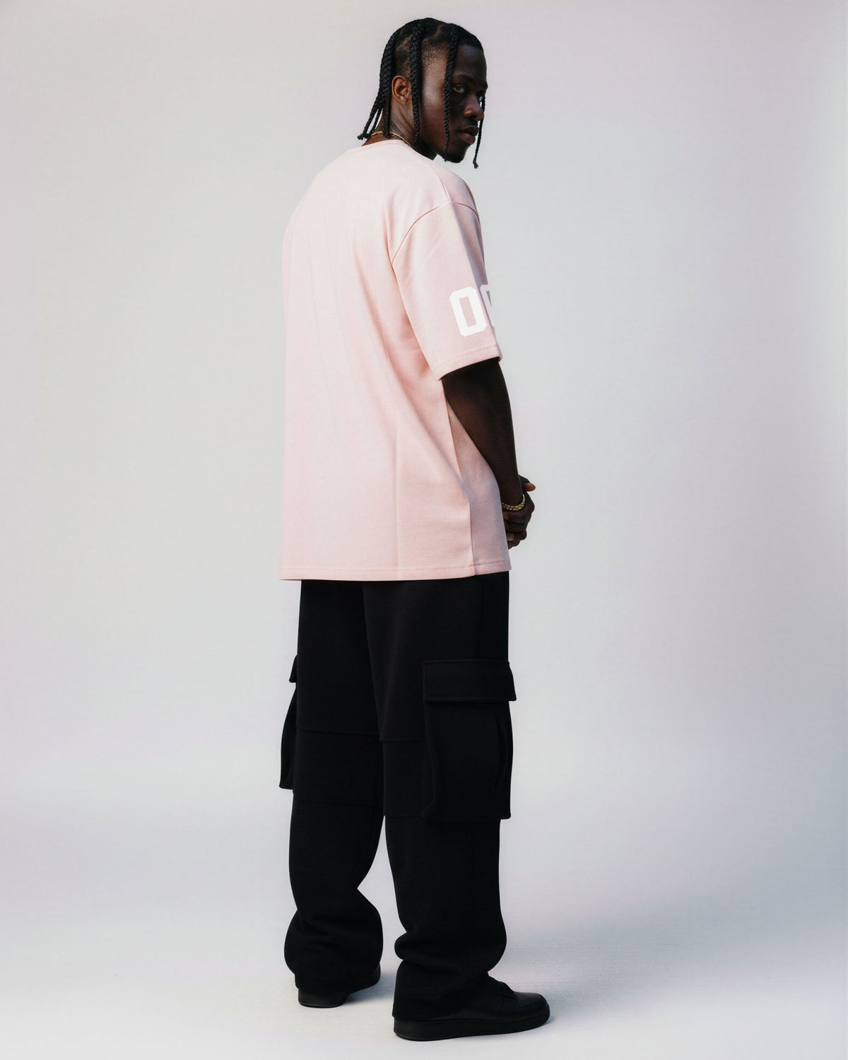 Camiseta Jersey Oversized PRISON® Feed the Fam rosa - Prison®Camiseta oversized