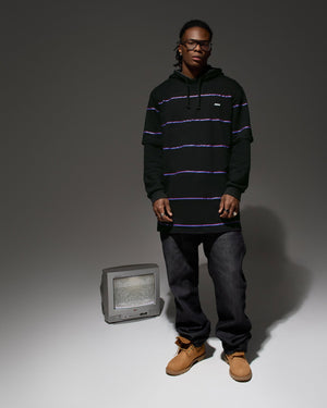 Camiseta listrada Brooklyn Lines preta - Prison®Camiseta