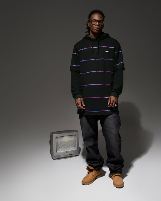 Camiseta listrada Brooklyn Lines preta - Prison®Camiseta