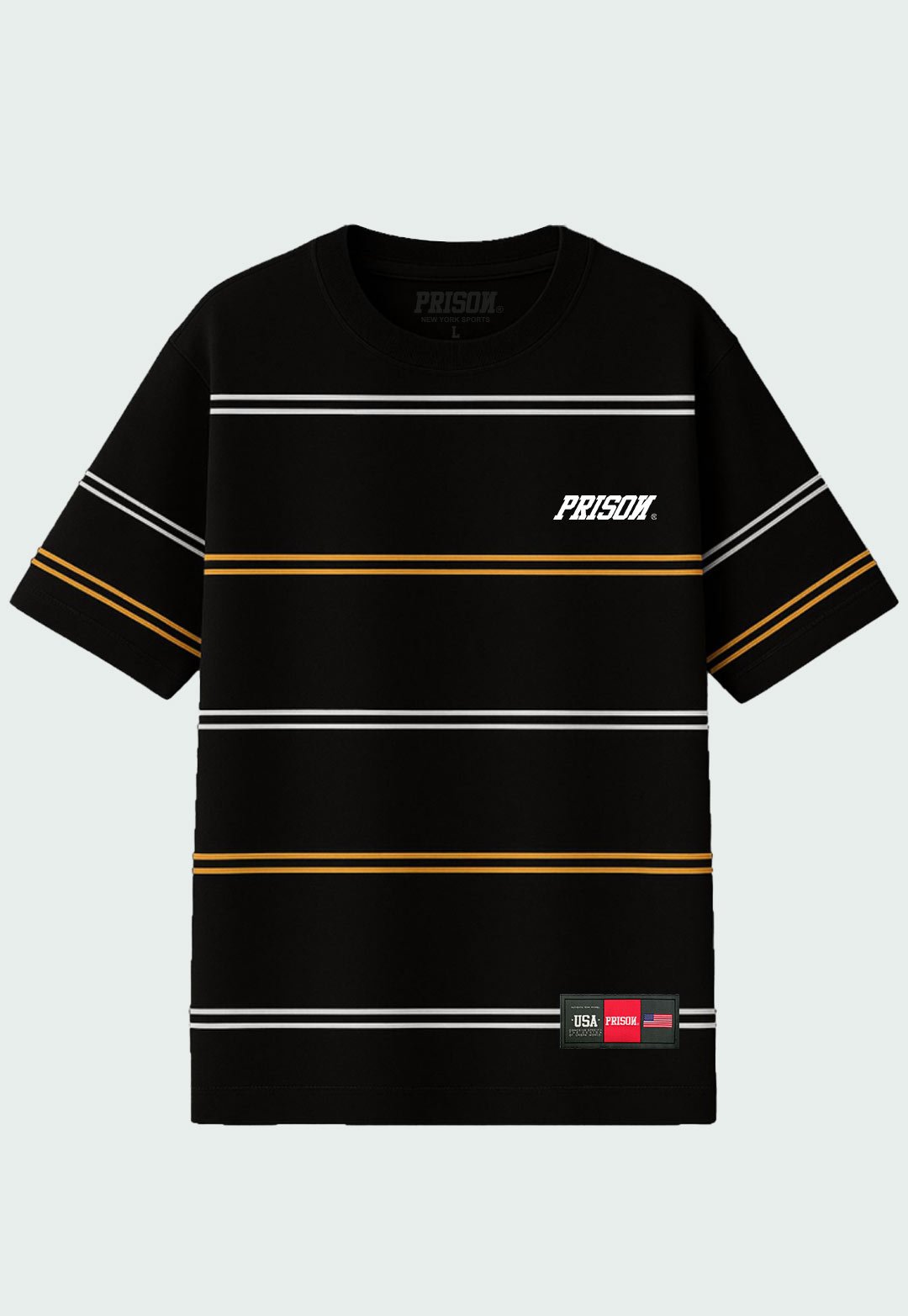 Camiseta Listrada Dual Colors Preta - Prison®Camiseta