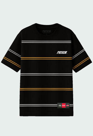 Camiseta Listrada Dual Colors Preta - Prison®Camiseta