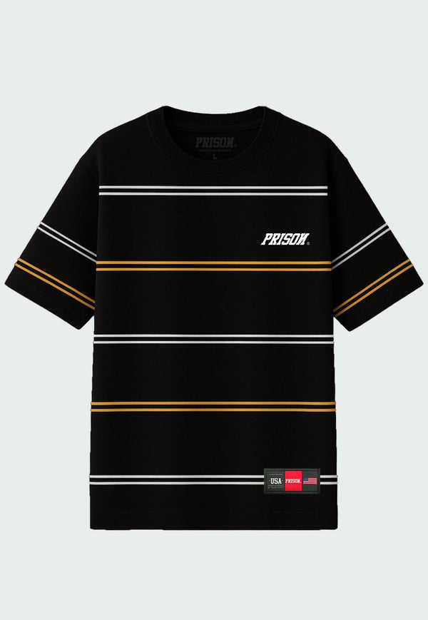 Camiseta Listrada Dual Colors Preta - Prison®Camiseta