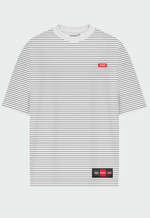 Camiseta Listrada Over Branca - Prison®Camiseta